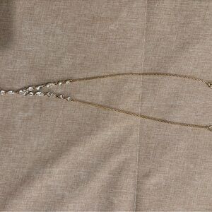 Givenchy Gold Necklace with Crystal Accents